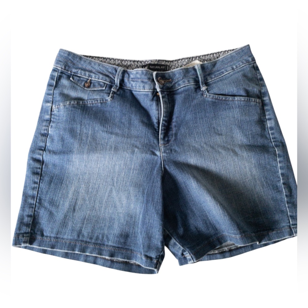 Lee Classic Blue Jean Shorts High Rise Slim Pocket Size M